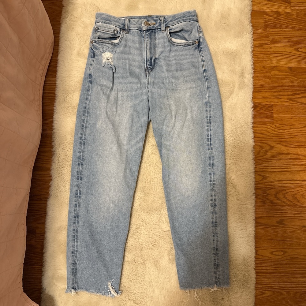 American Eagle Outfitters Light Blue Straight Leg Jeans